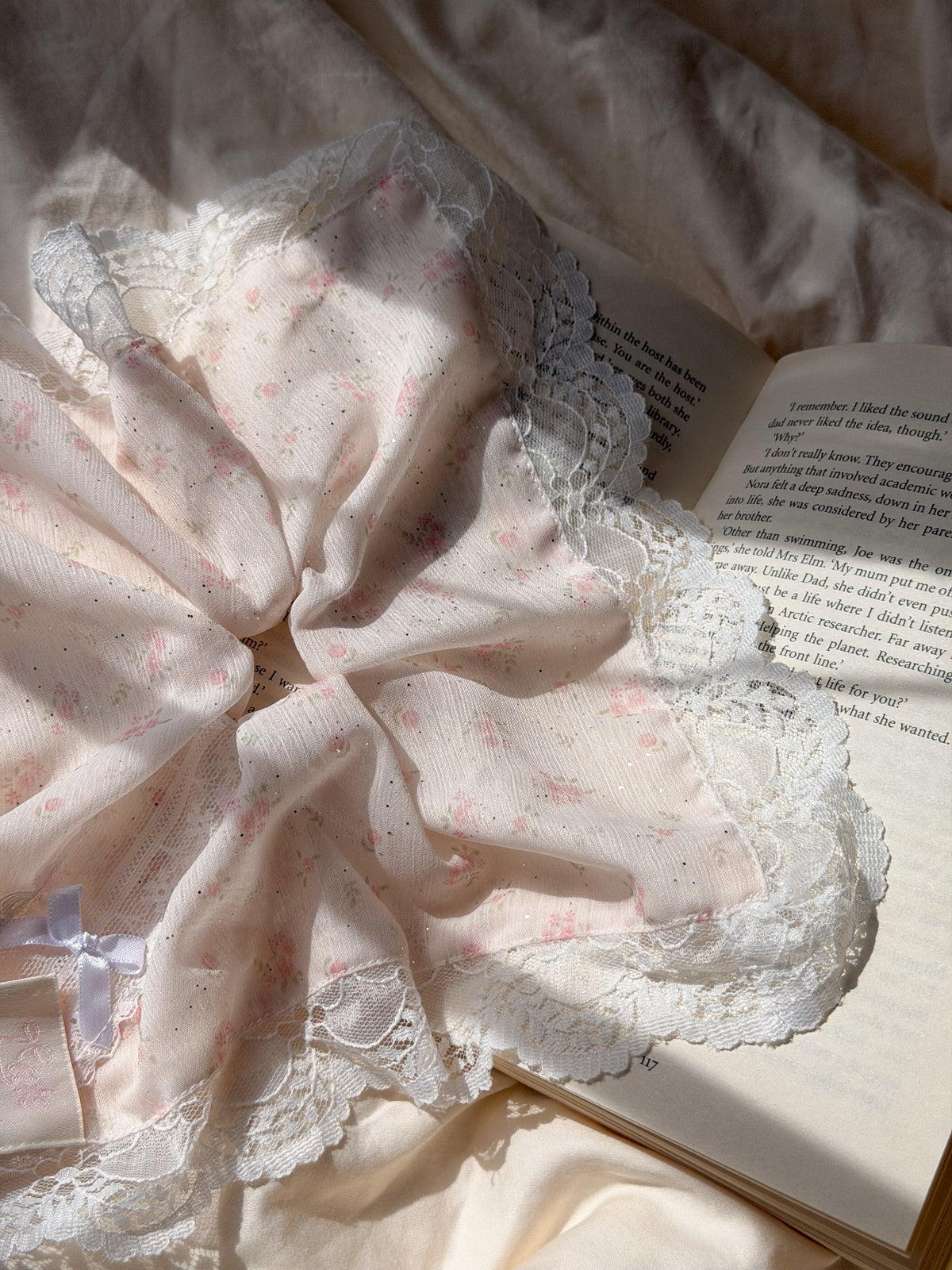 Rosette Lace Scrunchie