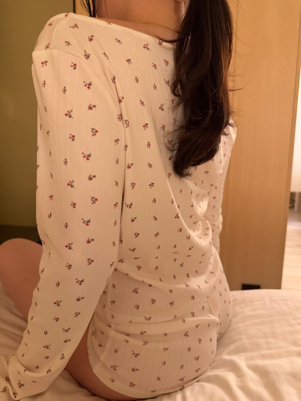 Soft Fleurie Buttoned Cardigan